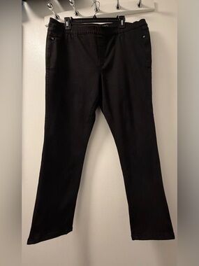 Parasuco Jeans Black Stretch Pull-On Skinny Ankle Jeans Size 16